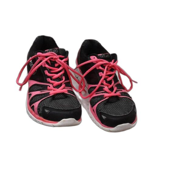 Fila Womens LIGHTWEIGHT Athletic Running Shoes Sneakers Black/Neon Pink Size 9.5 - Picture 3 of 10
